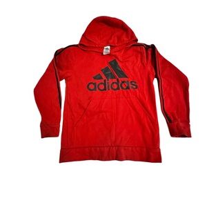 Adidas Scarlet Hoodie with Ebony Logo